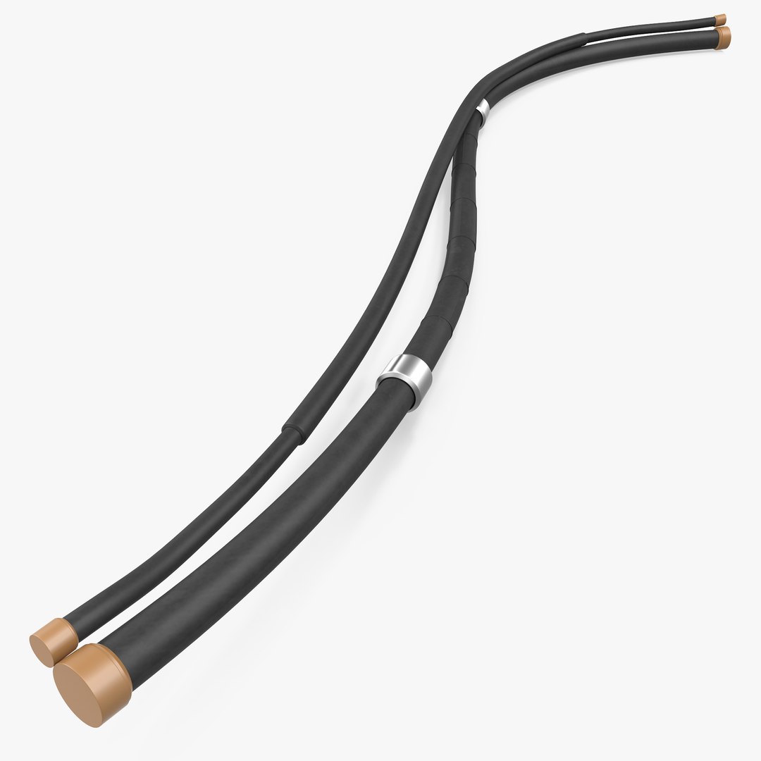 Industrial Cable 10 3D model preview