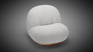Pacha Lounge Chair by Gubi 3D model