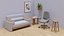 Ultimatives Stuhl-Sofa-Bundle Low Poly STL Blender FBX für