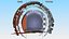 3D Circle Portal Gate model