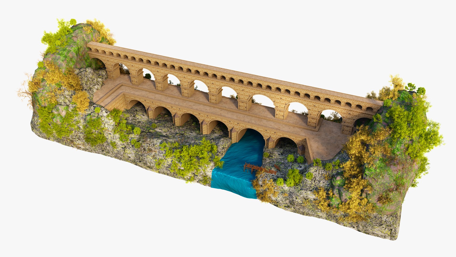 Pont du Gard 3D https://p.turbosquid.com/ts-thumb/Aa/hSMtRn/24/pont5/jpg/1757704633/1920x1080/fit_q87/162f89c15c758c8c63cdd4bbb5ad984fa263b9f5/pont5.jpg