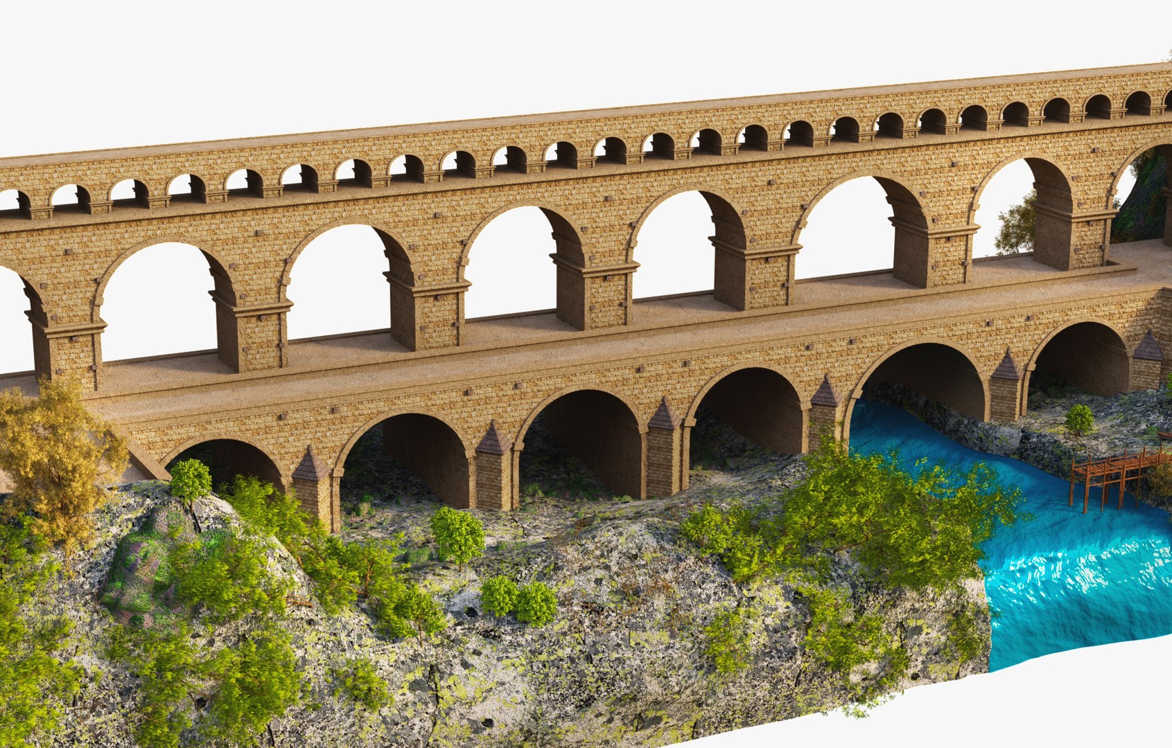 Pont du Gard 3D https://p.turbosquid.com/ts-thumb/Aa/hSMtRn/8M/pont4/jpg/1757704631/1920x1080/fit_q87/67674c586475cf90fcc9b422be574193586f98ee/pont4.jpg