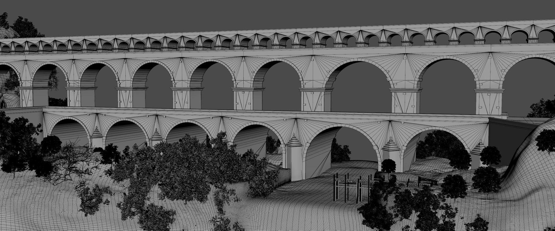 Pont du Gard 3D https://p.turbosquid.com/ts-thumb/Aa/hSMtRn/qK/pont15/jpg/1757705009/1920x1080/fit_q87/d98213f21f8bd37018205dd886c9ad56ee4fc5e5/pont15.jpg
