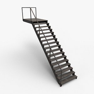 Industrial Stairs Low Poly