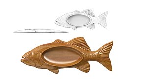 fish ashtray 3D model