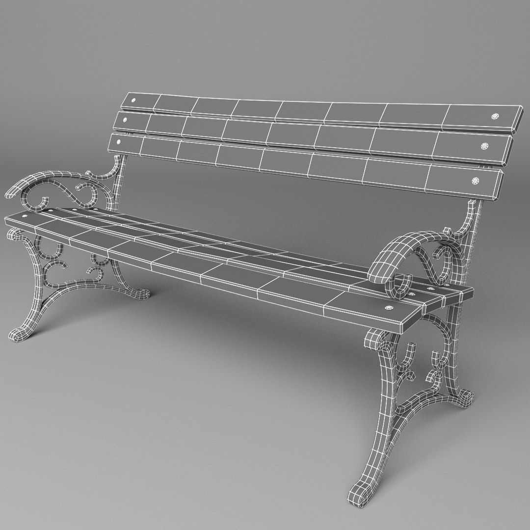 Bench Model - TurboSquid 1514134