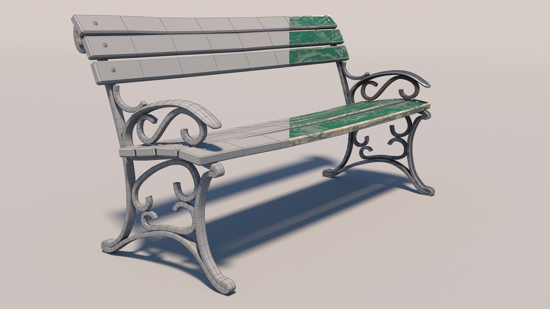Bench Model - TurboSquid 1514134