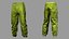 Futuristic Green Pants - Game-Ready 3D Clothing