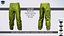 Futuristic Green Pants - Game-Ready 3D Clothing