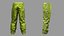 Futuristic Green Pants - Game-Ready 3D Clothing