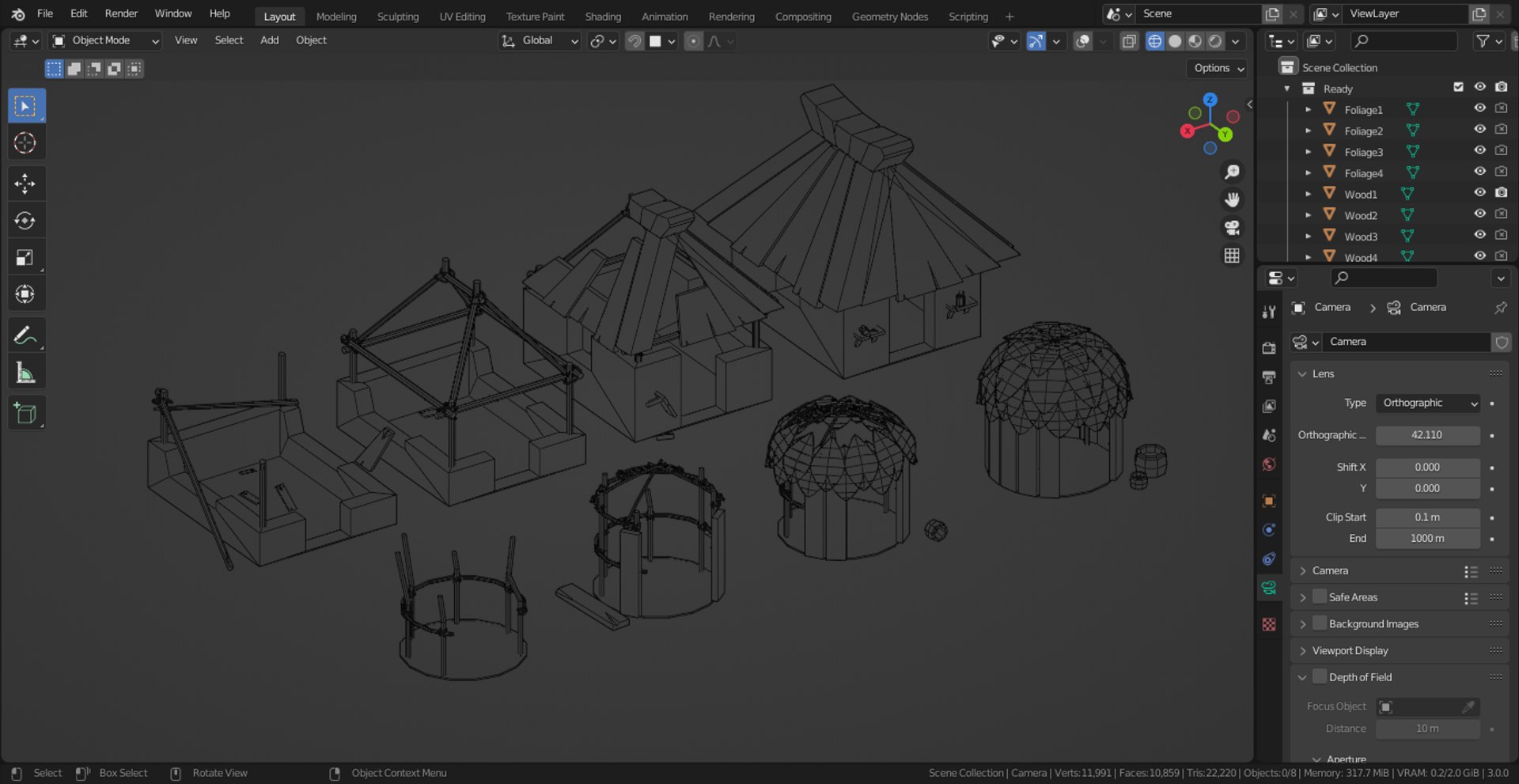 LP Huts Asset 3D Model - TurboSquid 1866078