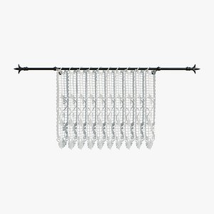Lace Curtain with Rod