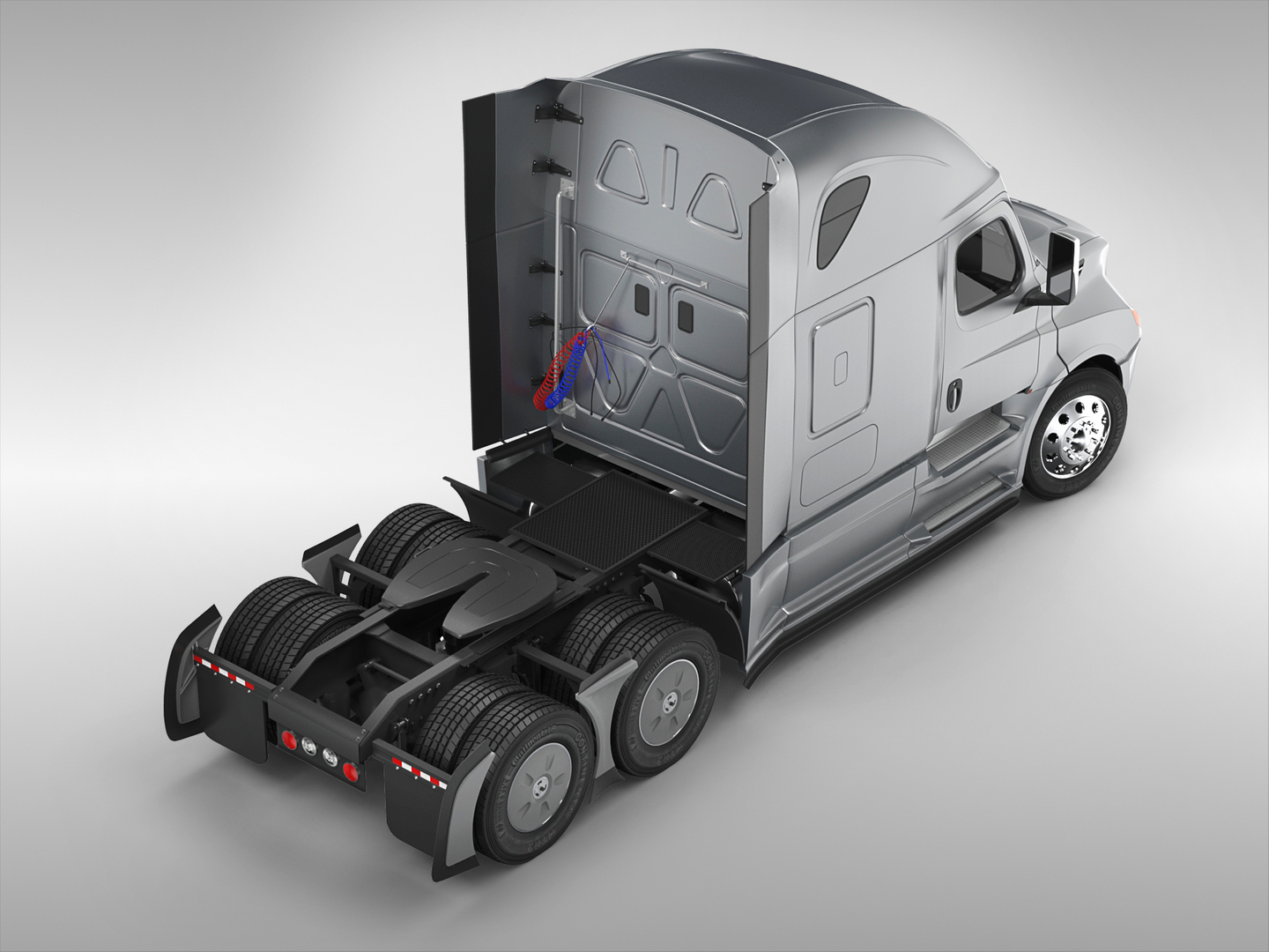 freightliner truck 3d c4d