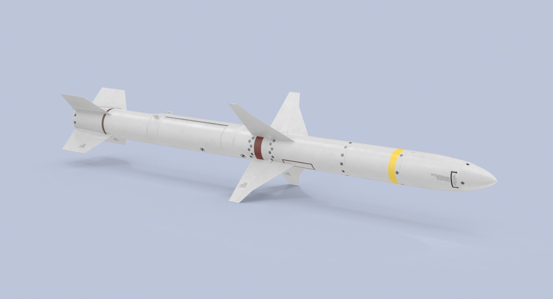 Aircraft Missile Agm 88 3d Model