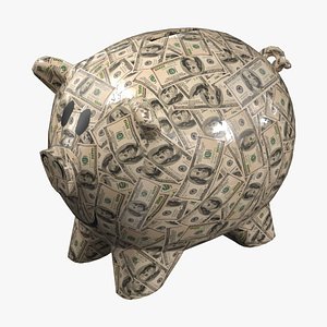 Piggy Bank with 4 Variations