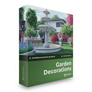 Garden Decorations 3D Models Collection Volume 108