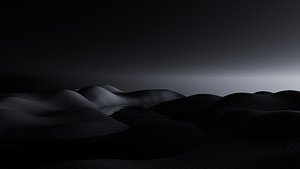 3D model Tranquil Full Moon Landscape Animation