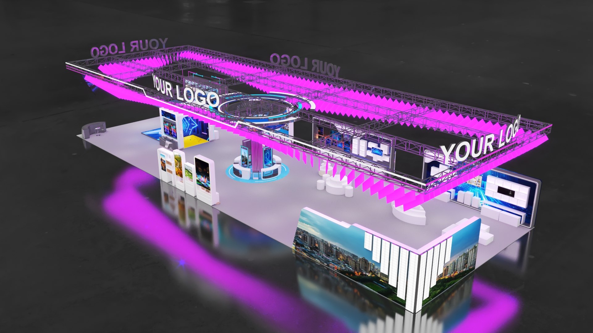 3D Exhibition Stand 4 - TurboSquid 2089805