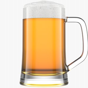 3D Beer Glass  4  Without Condensation model