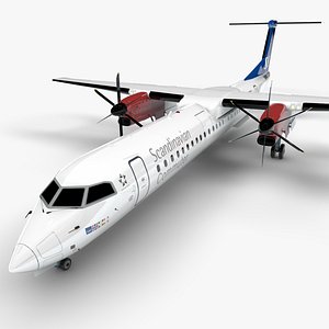 3D Scandinavian Airlines Bombardier DHC-8 Q400 Dash 8 L1497