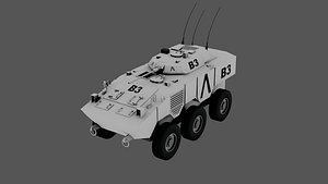 3d blindado model