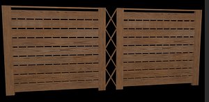 3D simple fence model
