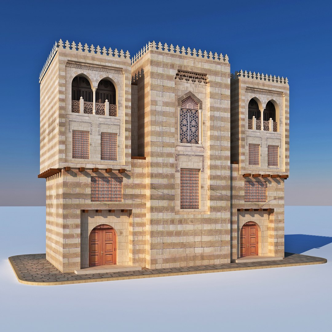 Designs Arabic Islamic Building 3D Model - TurboSquid 1566752