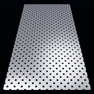 Perforated panel with 12 percent opening 25O128 3D model