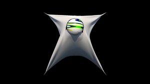 Ball Tearing through cloth