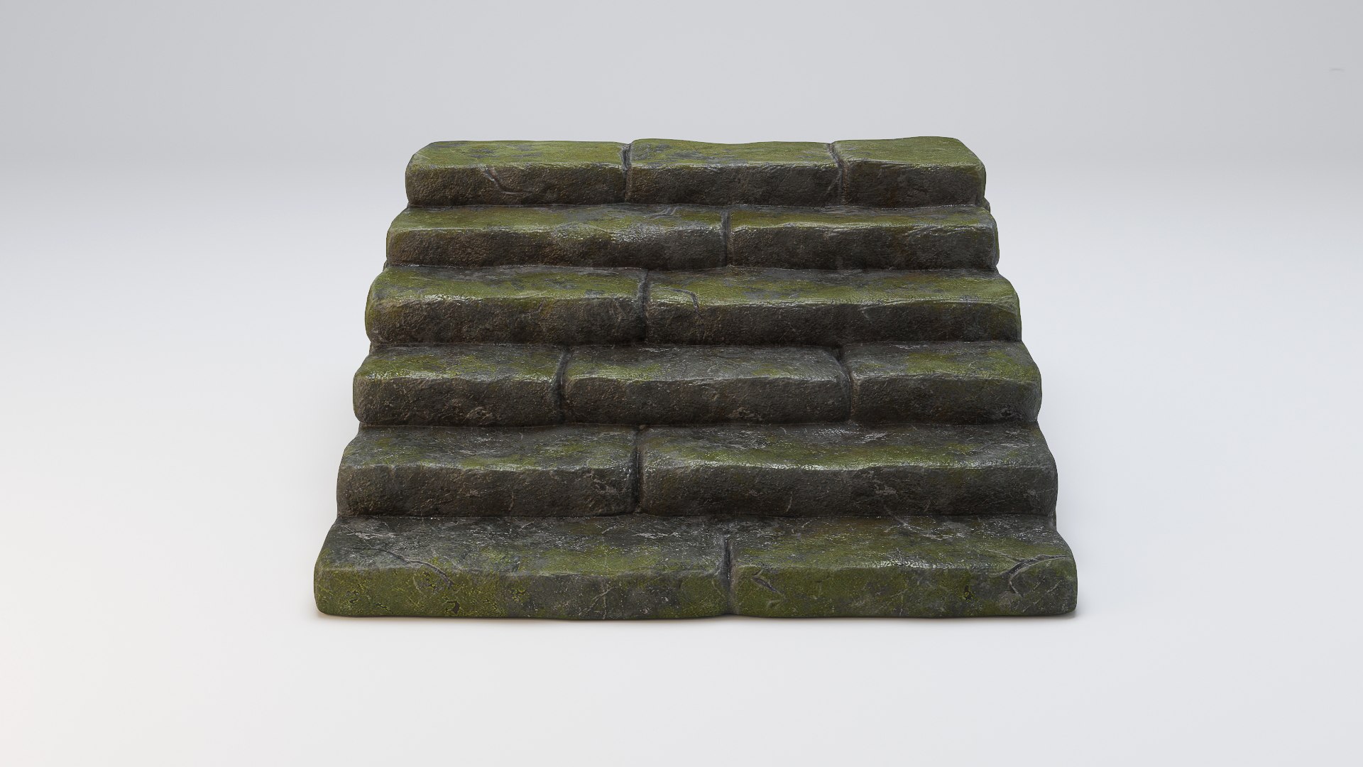 Mossy Wet Stone Steps 3D - TurboSquid 1582702
