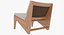cassina wood table 3D