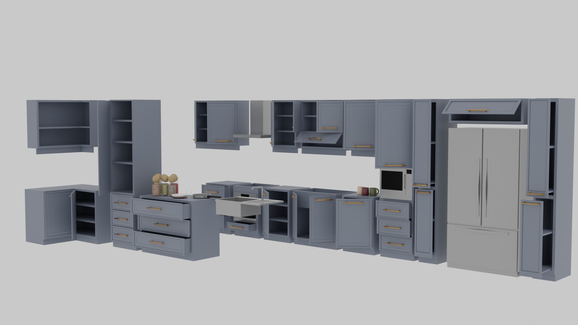 Kitchen Model - TurboSquid 2141672