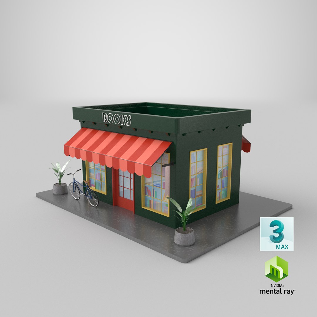 Bookstore 3D Model - TurboSquid 2038257