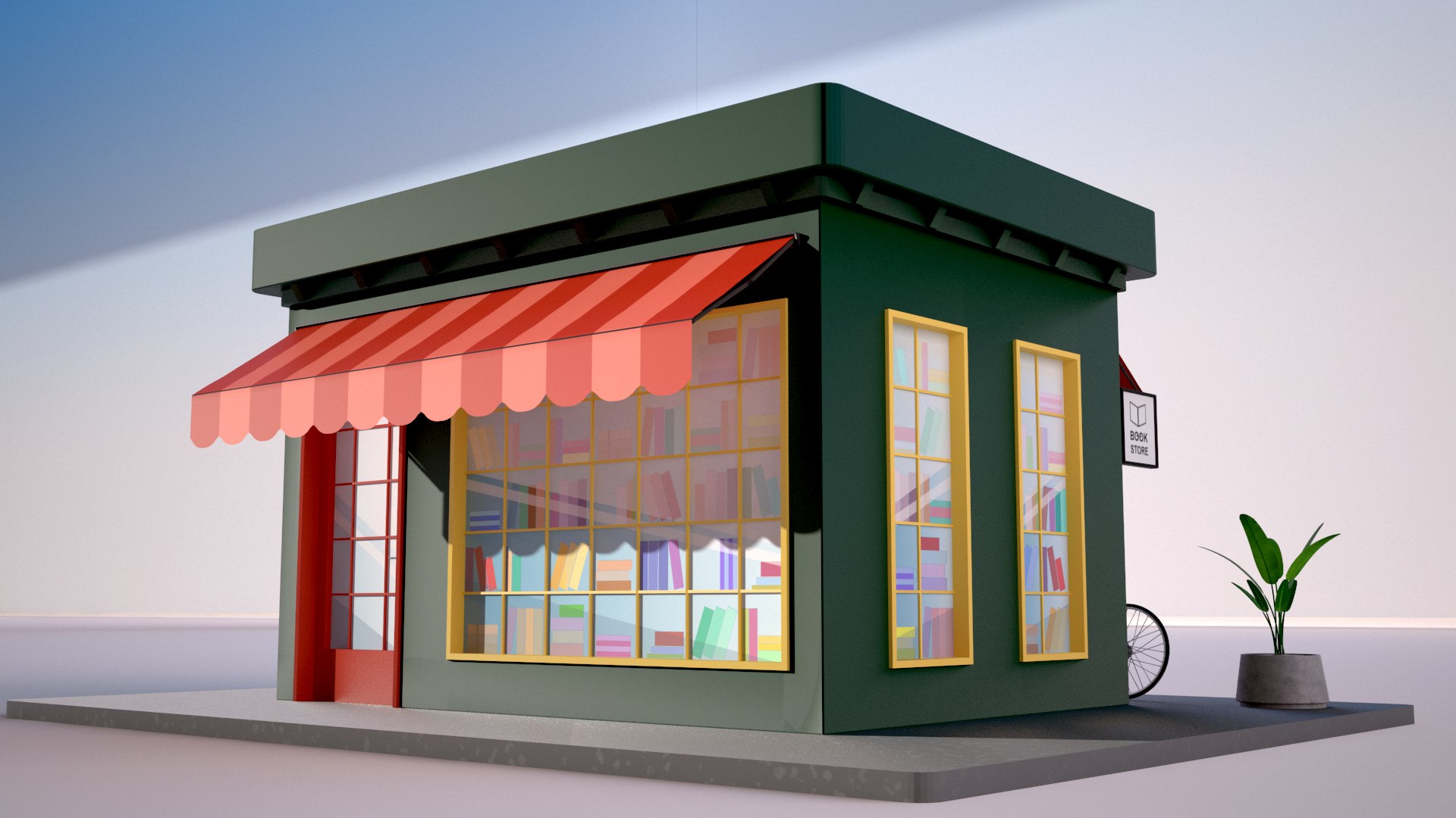 Bookstore 3D Model - TurboSquid 2038257
