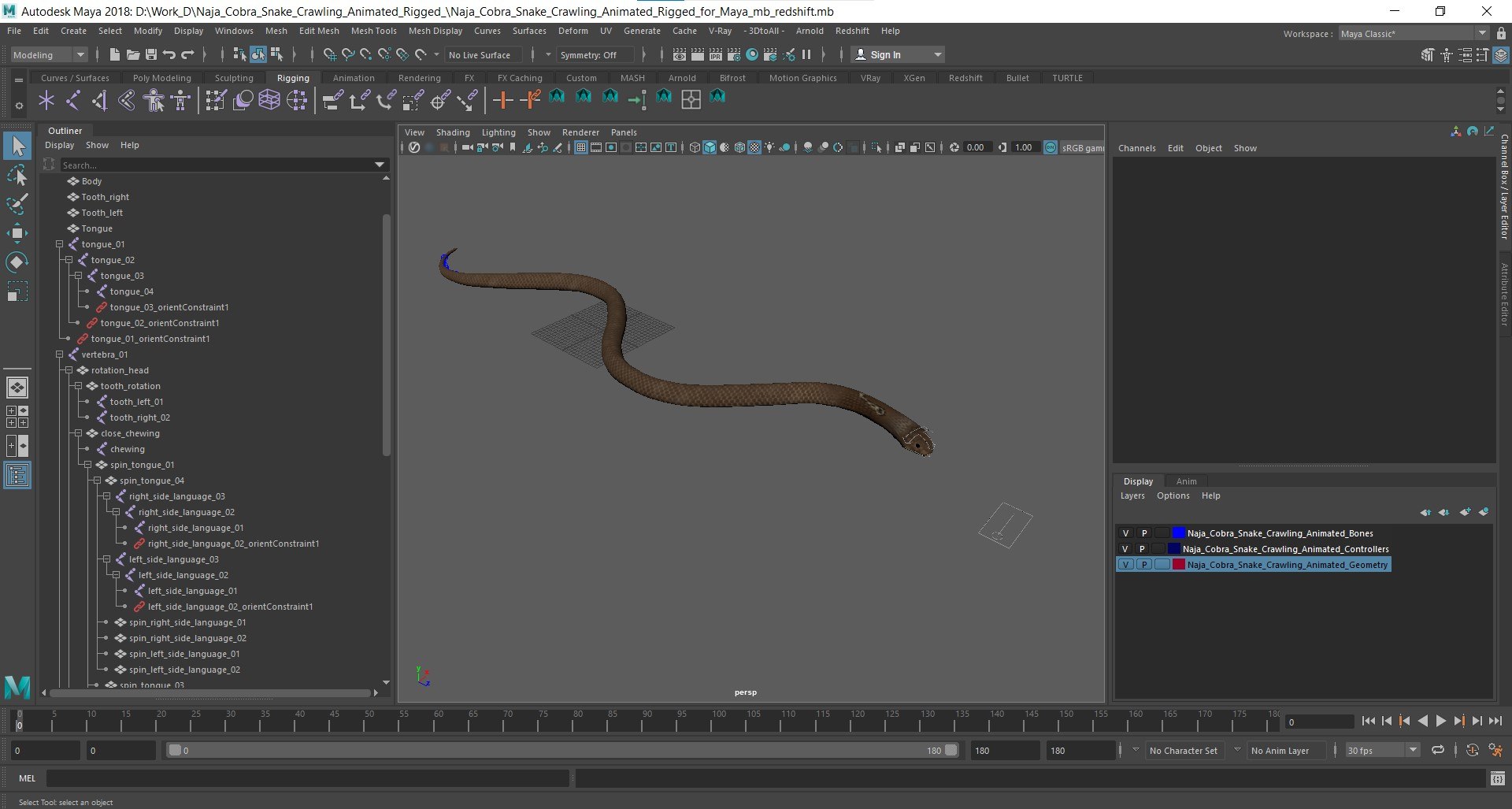 3D model Naja Cobra Snake Crawling Animated Rigged for Maya https://p.turbosquid.com/ts-thumb/Ab/ByzHlM/Jn/naja_cobra_snake_crawling_animated_rigged_for_maya_002/jpg/1752109587/1920x1080/fit_q87/d22c8f7699b4ff820c522d847d4b262445e5e8ab/naja_cobra_snake_crawling_animated_rigged_for_maya_002.jpg