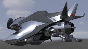 3d model hover bike