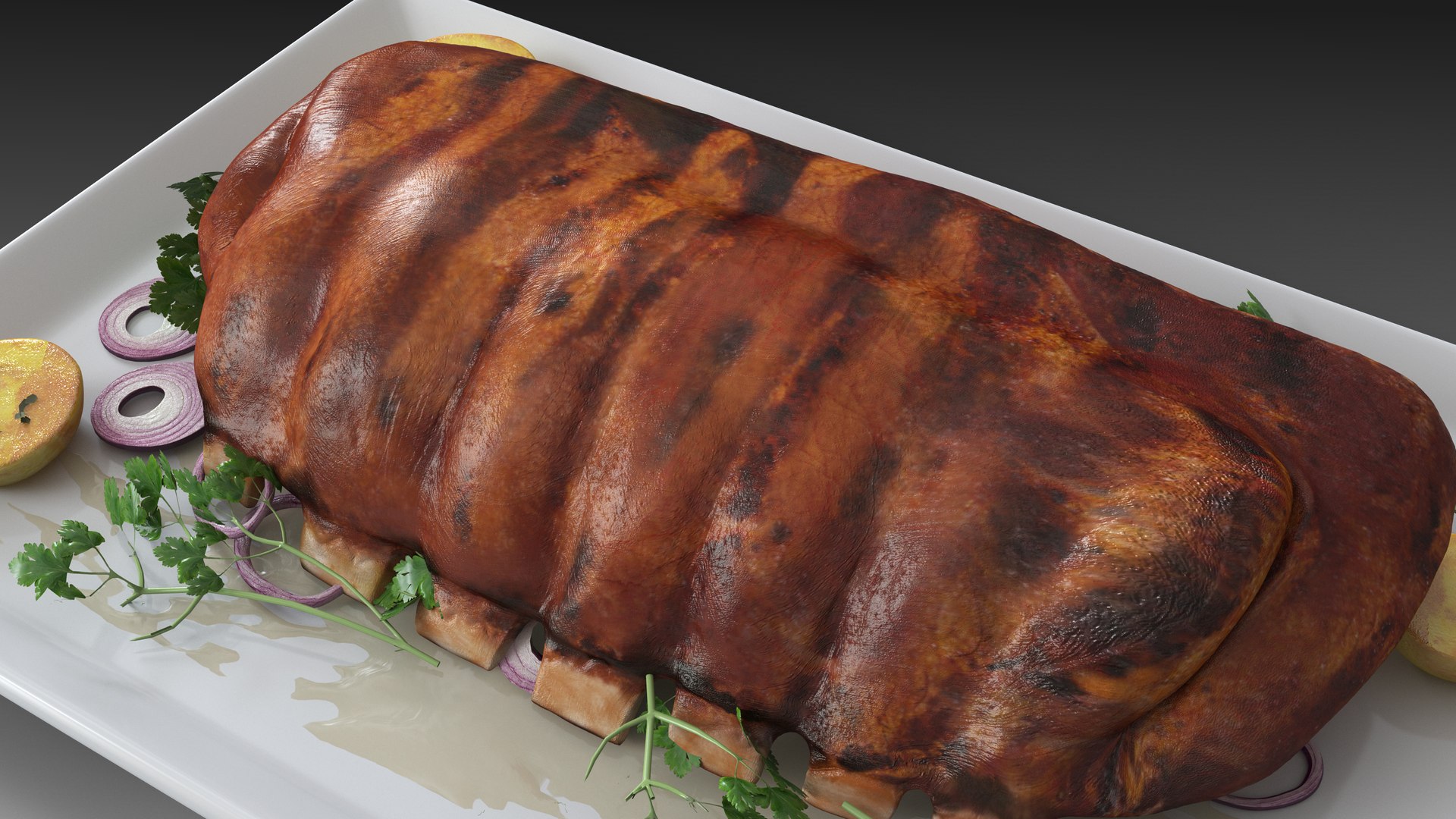 Cooked Ribs 3D Model - TurboSquid 1881936