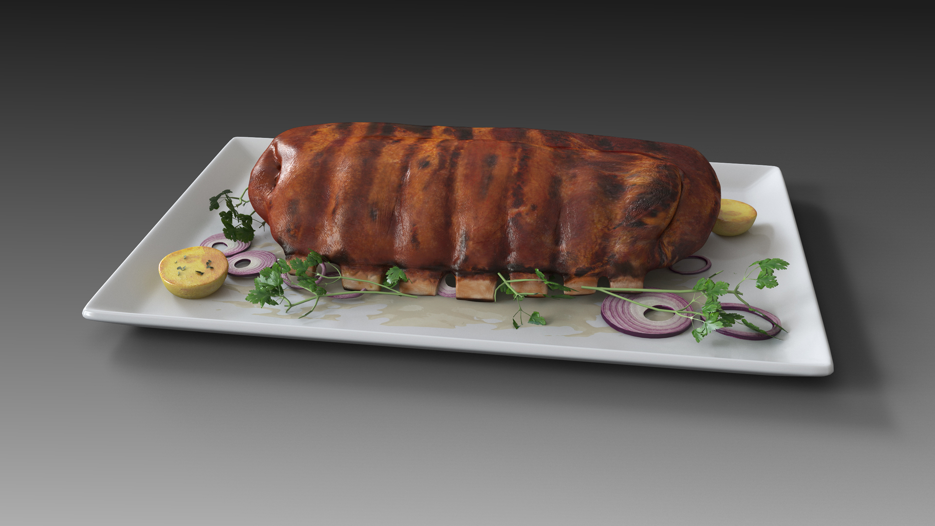 Cooked Ribs 3D Model - TurboSquid 1881936