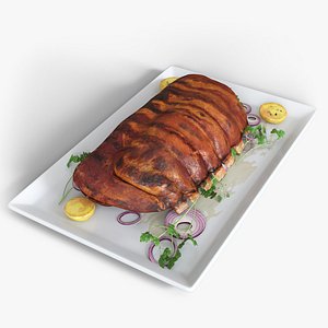 Cooked Ribs 3D model