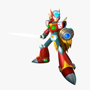 3D Zero from Megaman X Animated model