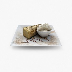 Tiramisu Cheesecake 3D