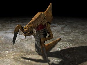 3d model hydralisk zerg