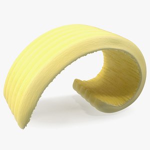 3D Slice of Butter with Curl model