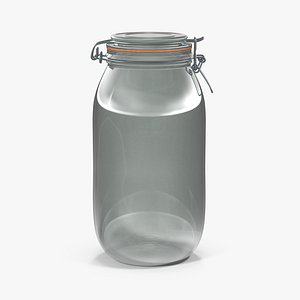 Glass jar with lock 07 2.2L