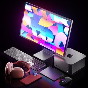 Apple Mac Studio 3D