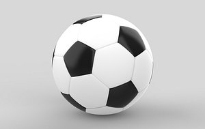 3D Soccer ball 3D model model