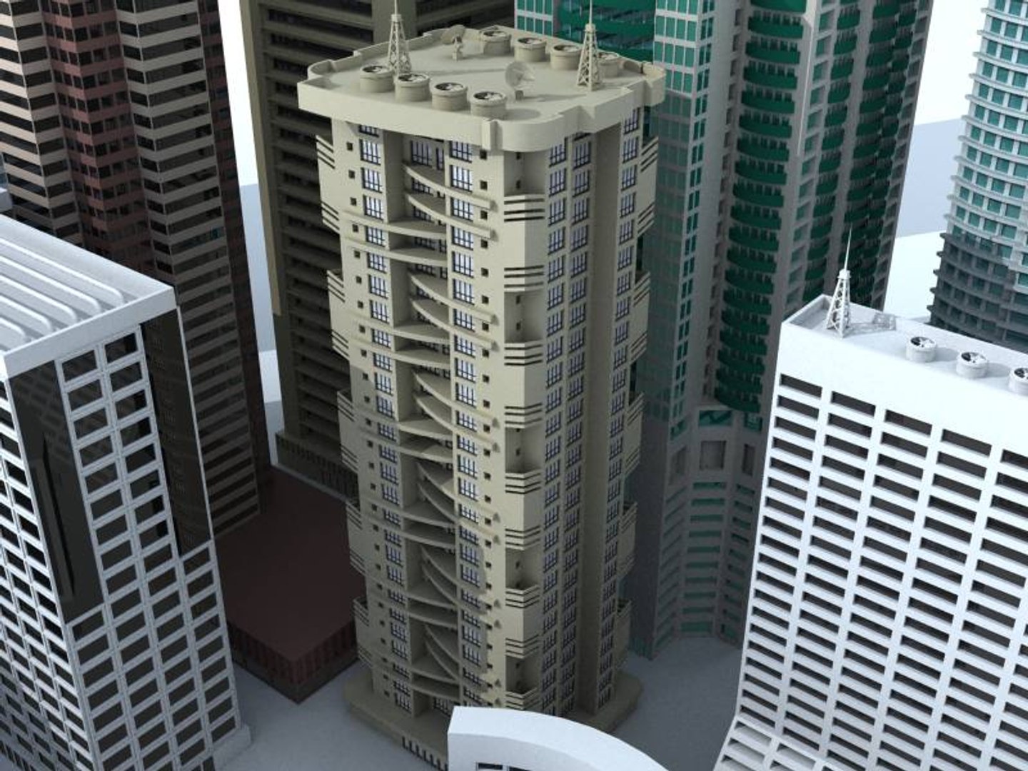 3d Small Medium Rise Buildings