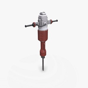 Old Jackhammer Low-poly PBR