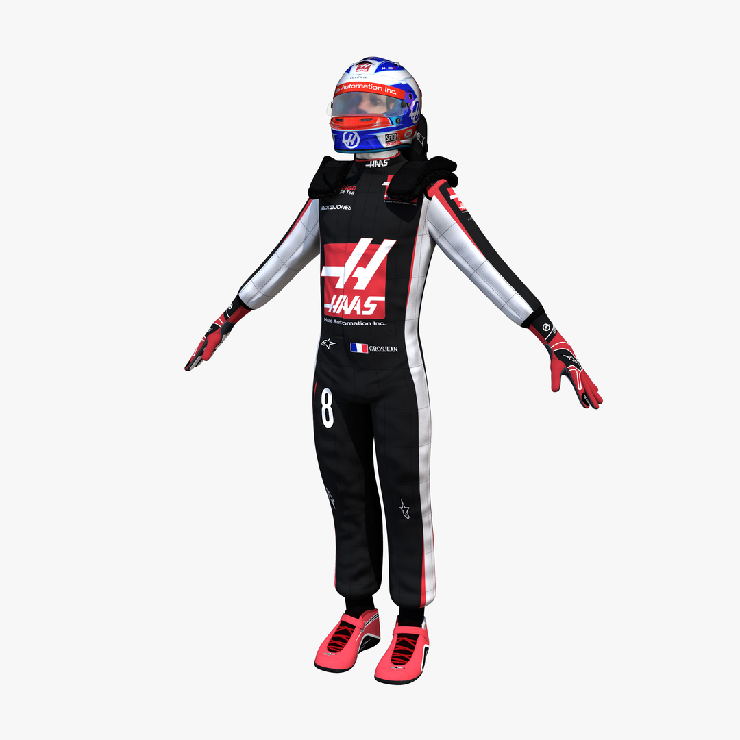 3D Model Romain Grosjean 2018 - TurboSquid 1334254