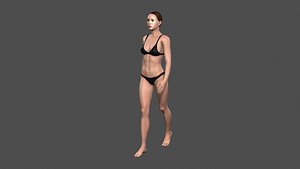 Beautiful Woman -Rigged and animated for Unity